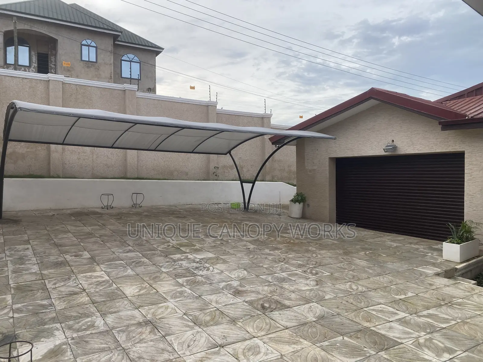 3 Cars Parking for a Canopy