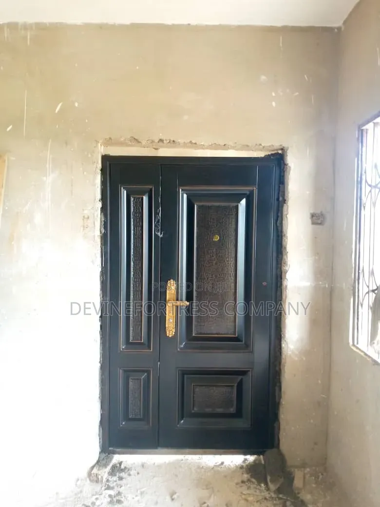 Quality Black and Gold Color Anti Rust Security Doors 11⁄2