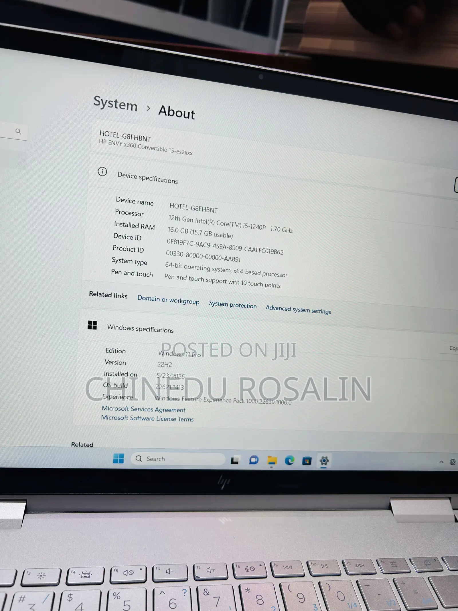 Laptop HP Envy 15 16GB Intel Core i5 SSD 512GB