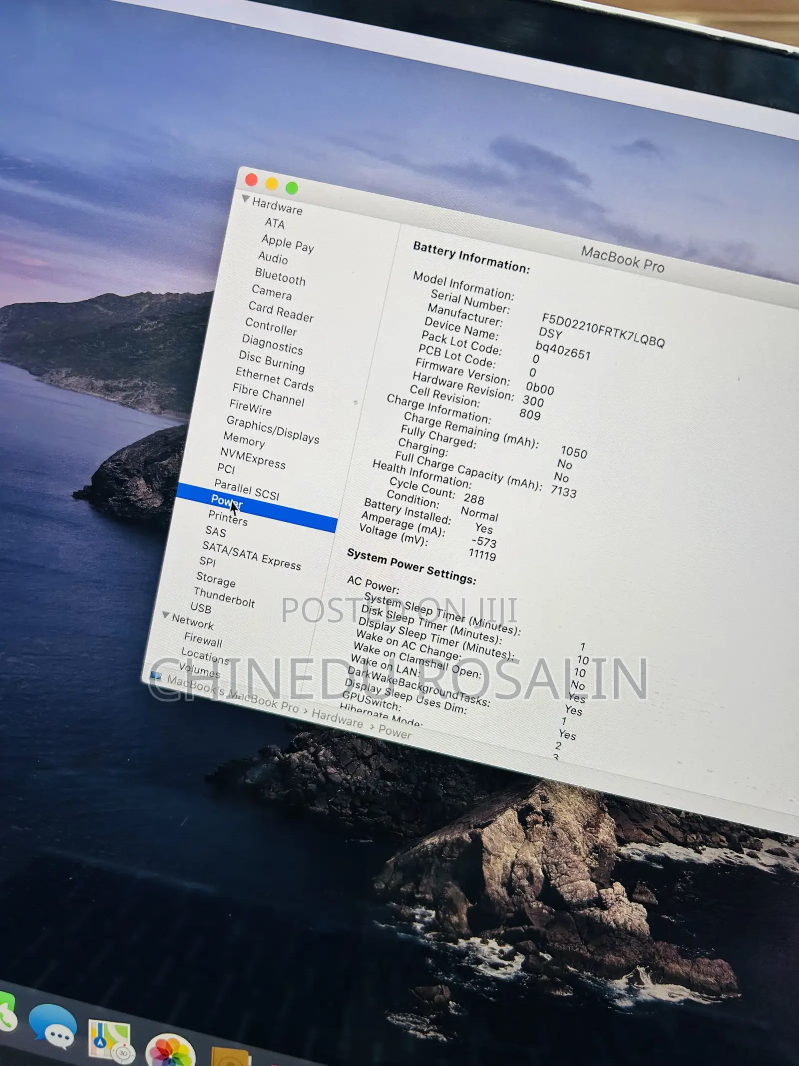 Laptop Apple MacBook Pro 2019 16GB Intel Core i7 SSD 512GB