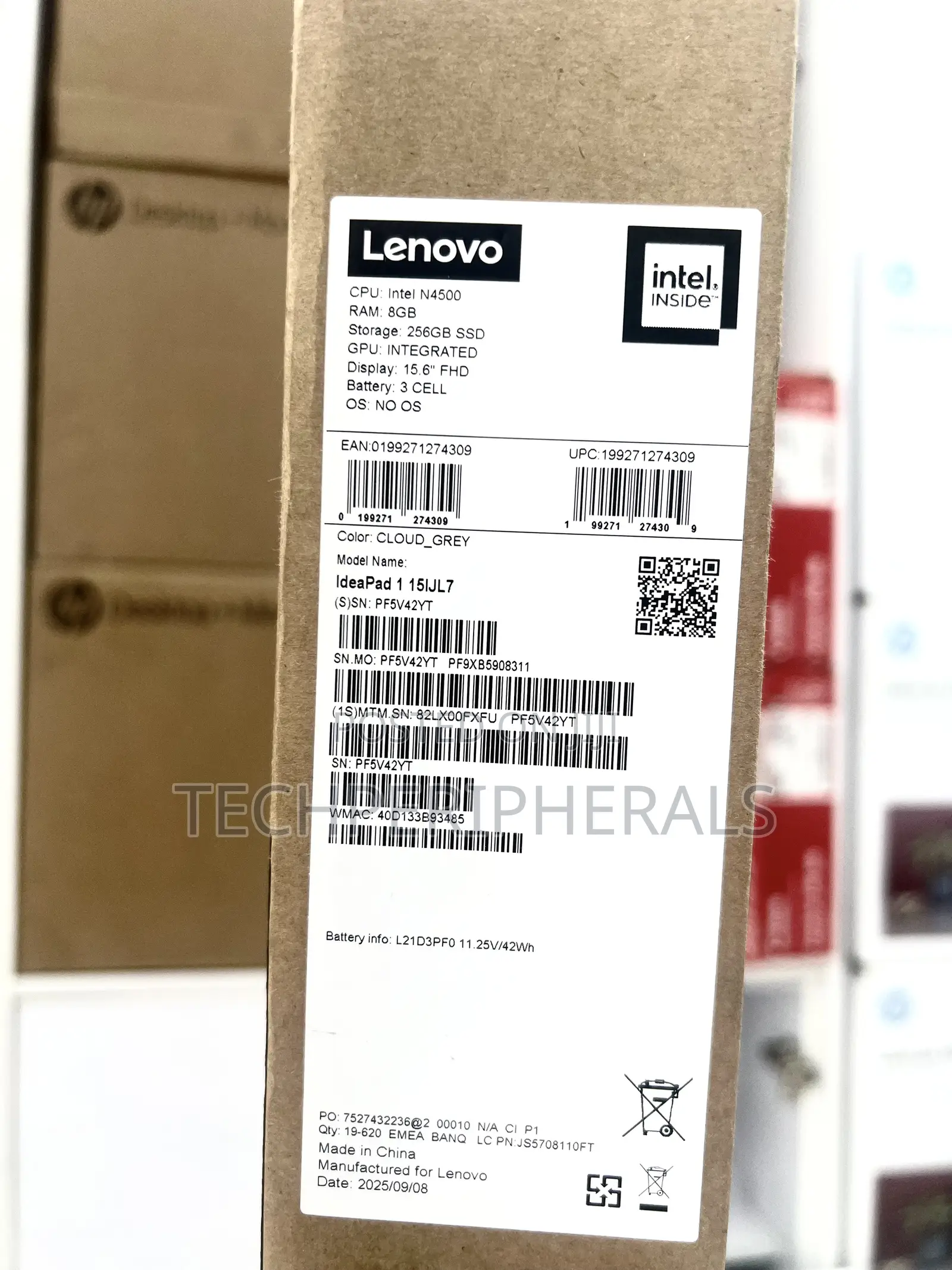 New Laptop Lenovo IdeaPad 1 8GB Intel SSD 256GB
