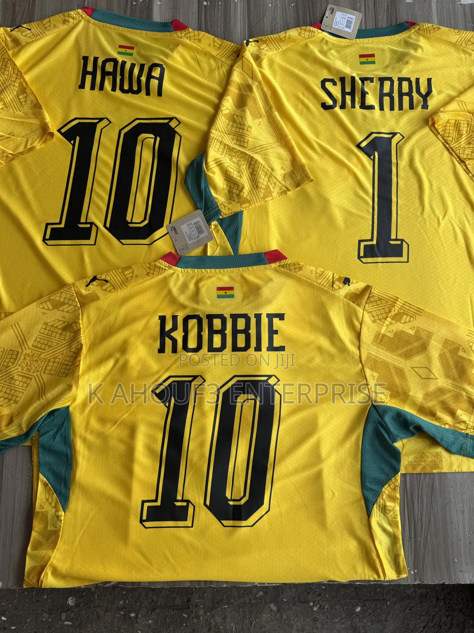 Authentic Customized Ghana Spider/Yellow Jersey for World Cup 2026