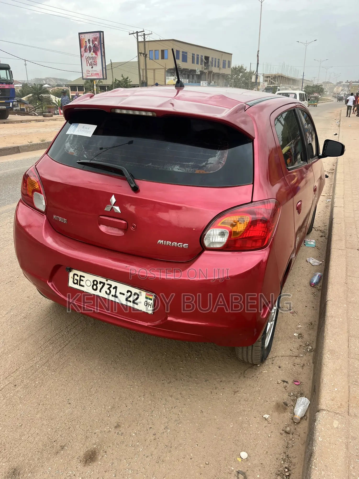 Mitsubishi Mirage ES 4dr Hatchback (1.2L 3cyl 5M) 2015 Red