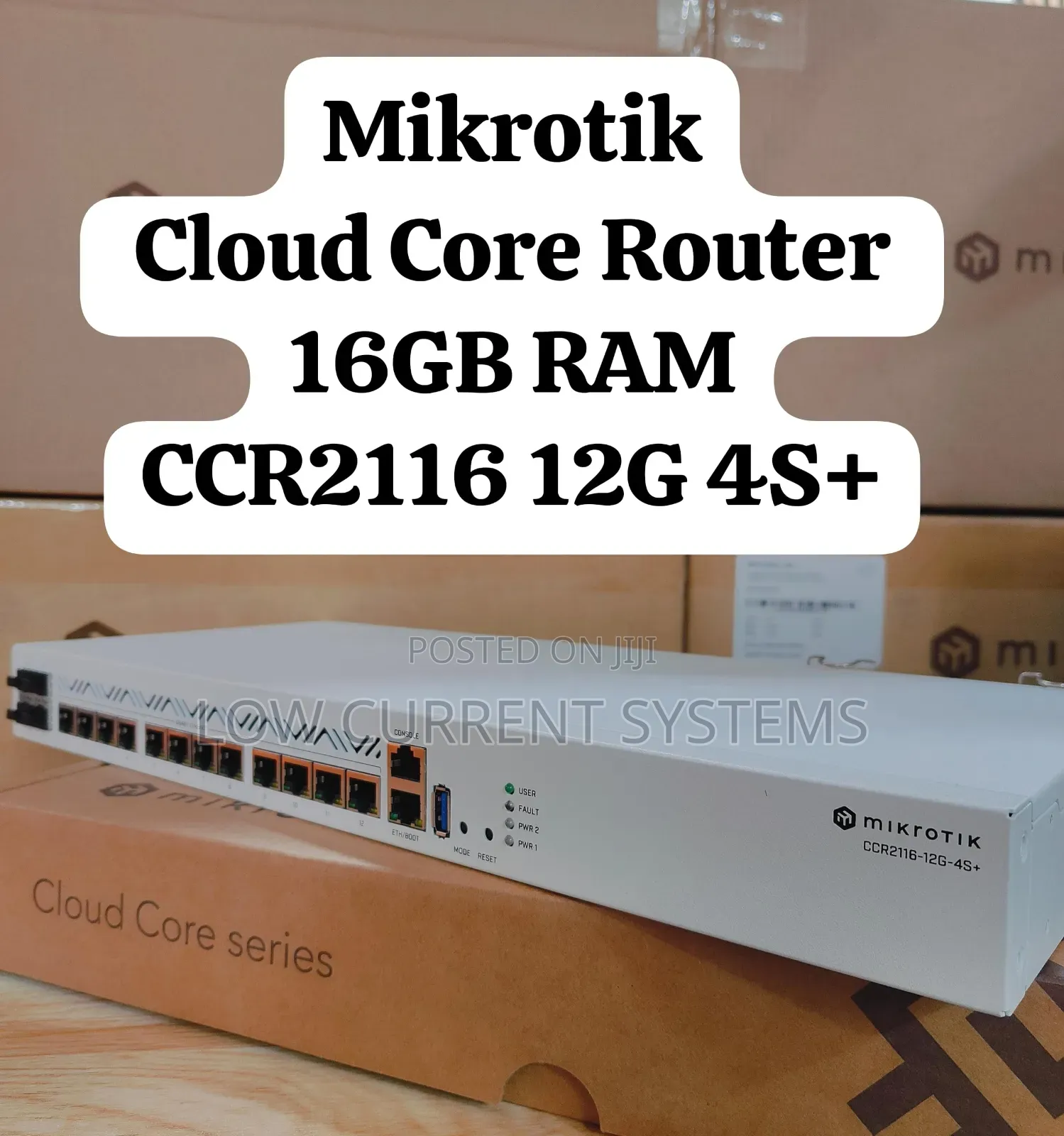 Mikrotik Cloud Core Router Ccr2116-12g-4s+ 16gb Ram