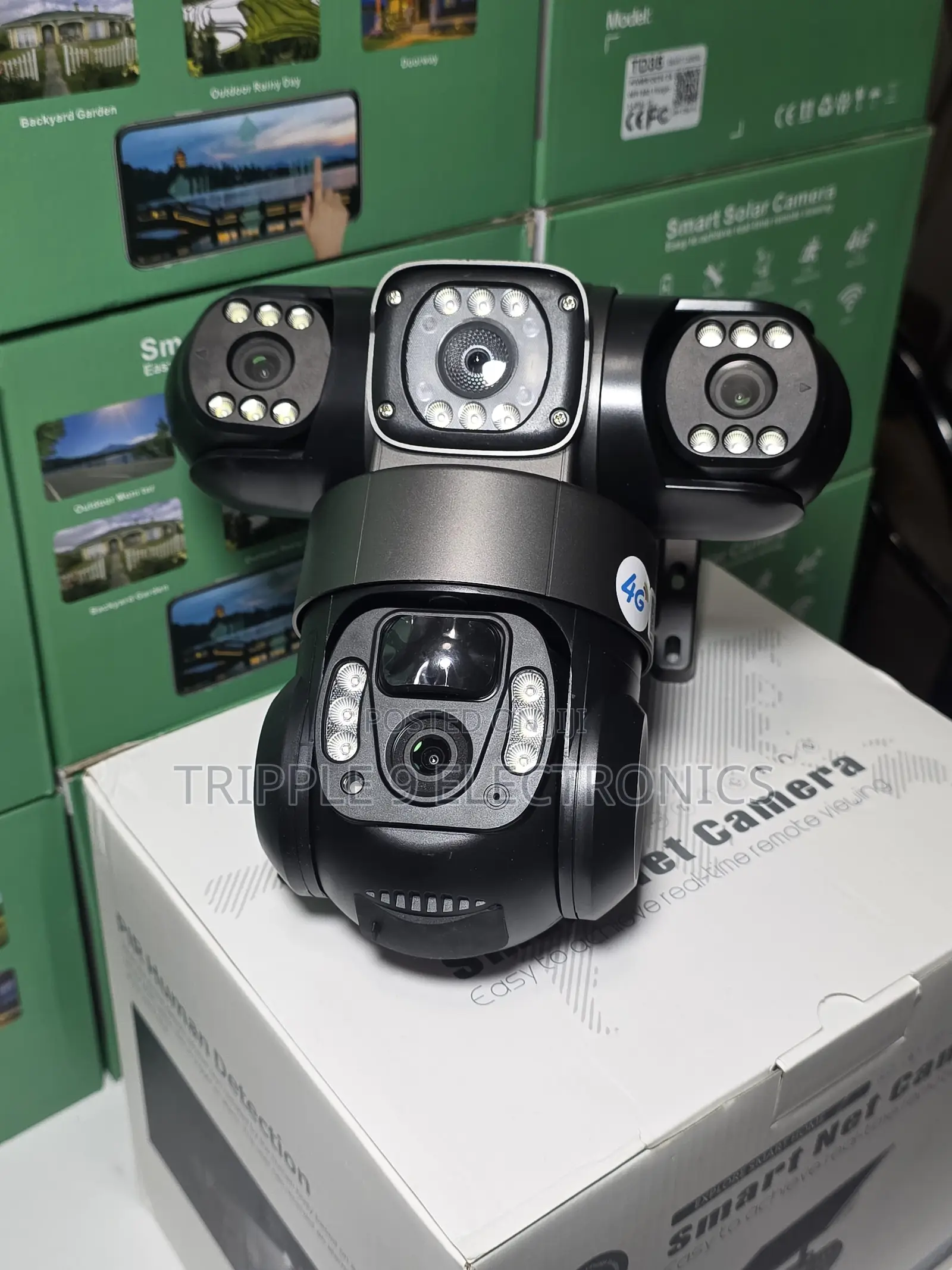 Smartnet V380 Pro 3 Lens 4g CCTV Camera