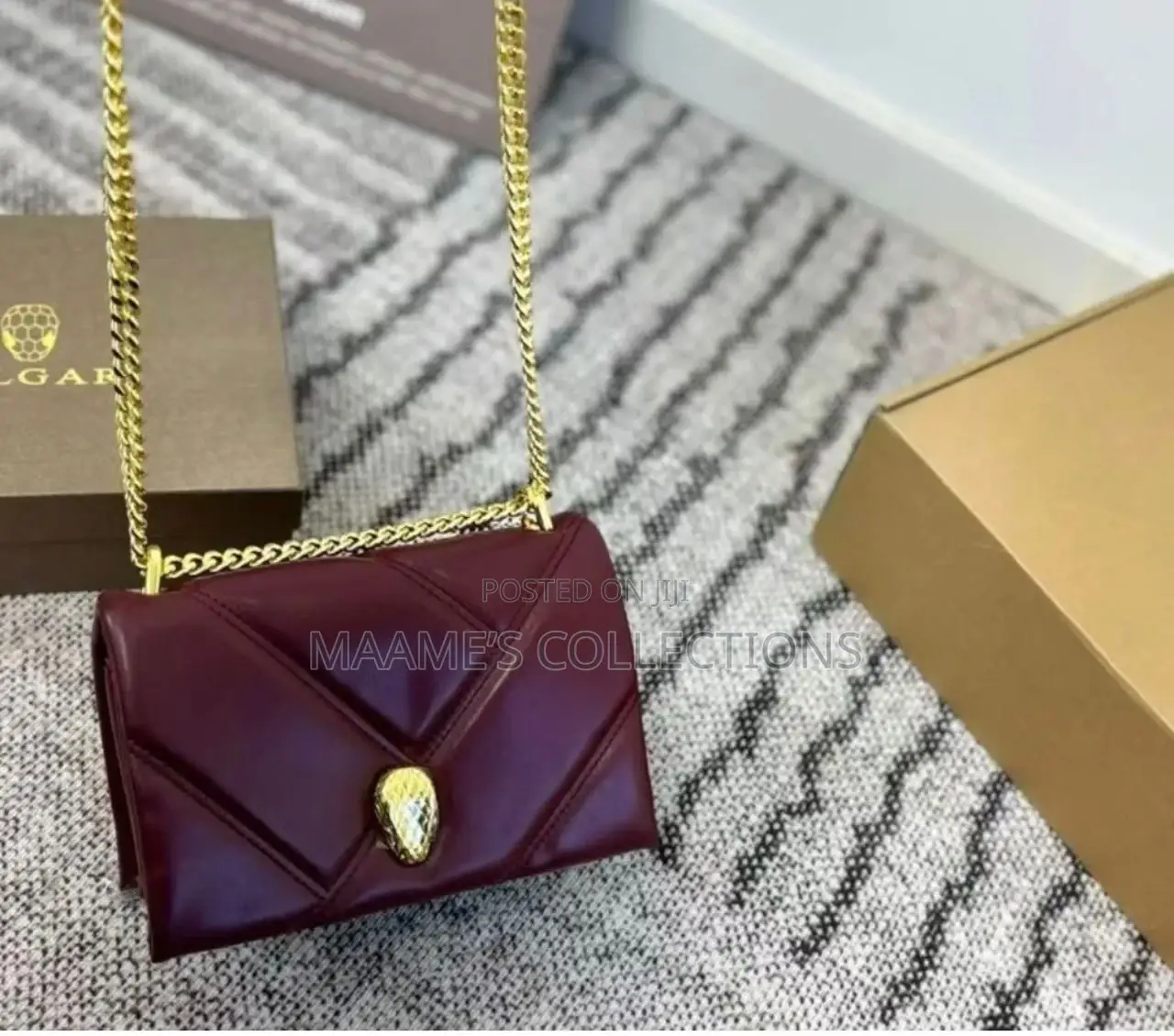Bvlgari Serpenti Cabochon Women’S Shouldbag / Handbag ( in a Box)
