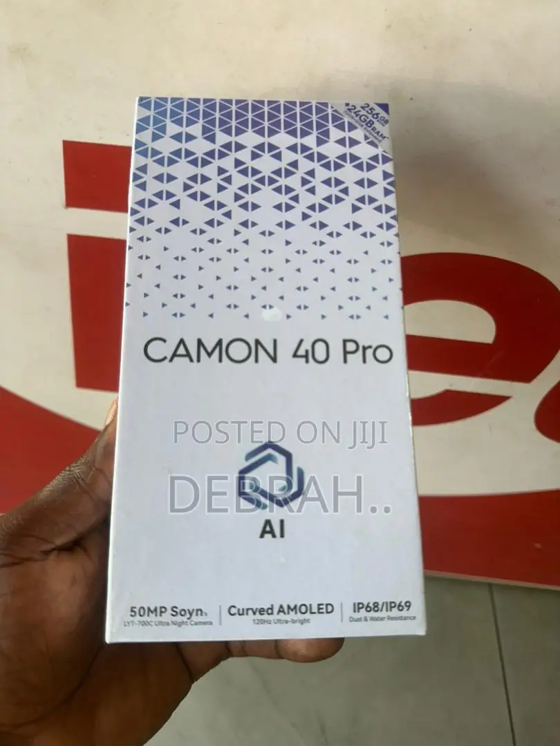 New Tecno Camon 40 Pro 5G 256 GB Black