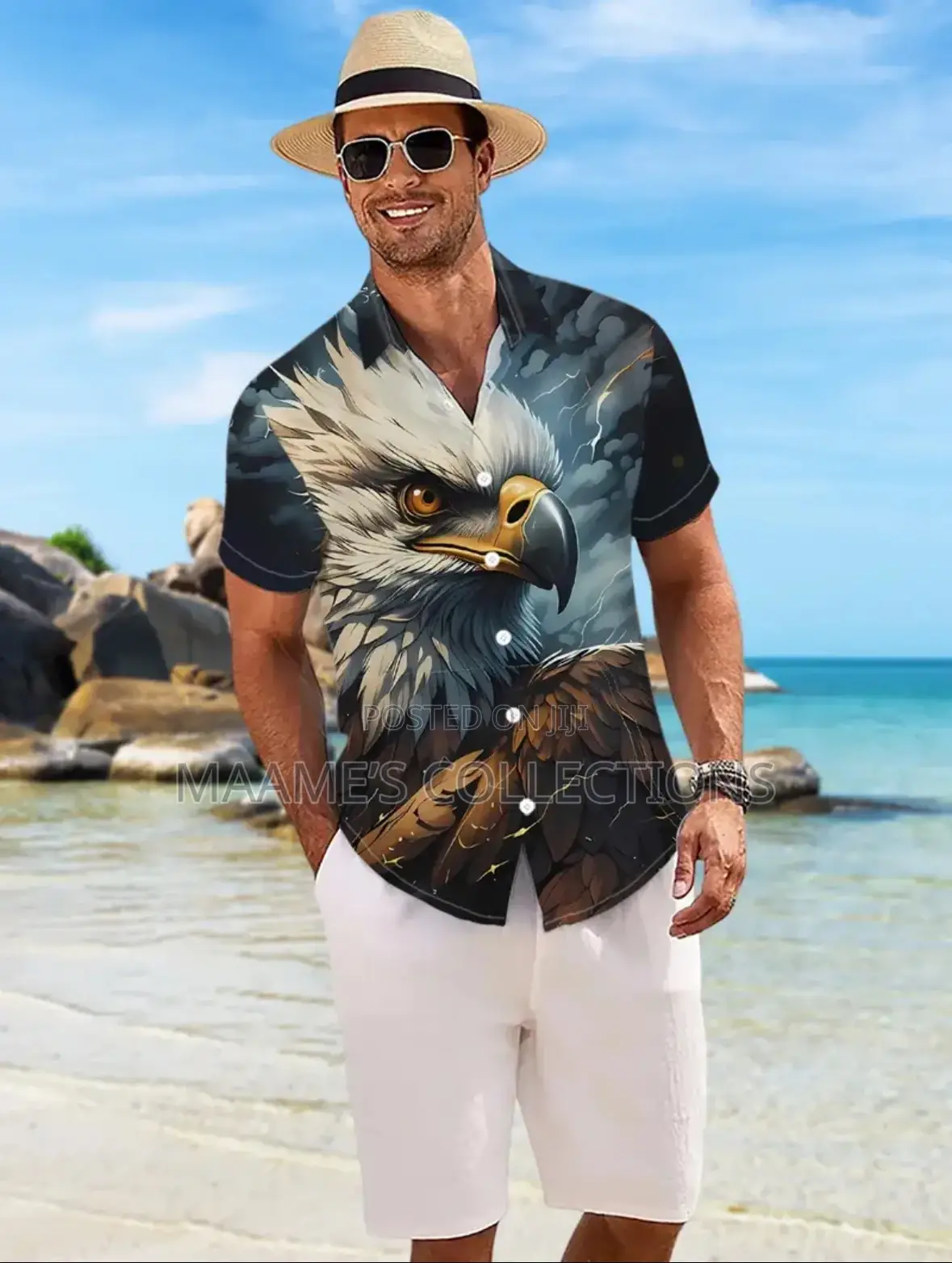 Unisex Summer Casual Button-down Shirt