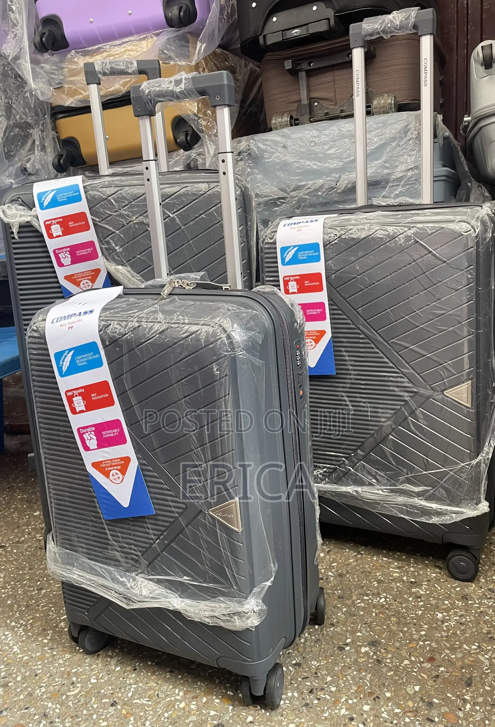 Premium 3in1 Anti-Crack Luggage Set – Travel Without Worries