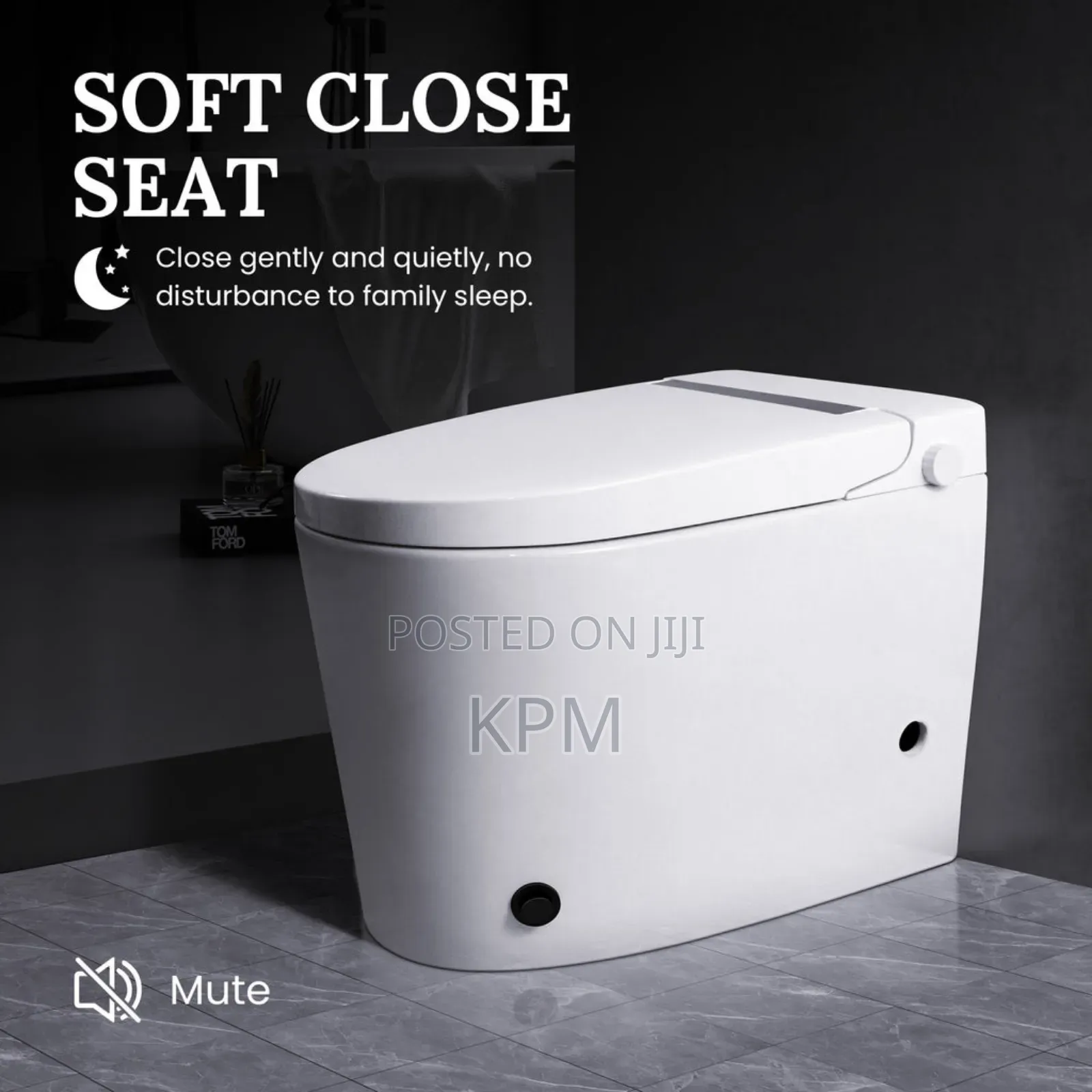 Non Electric Toilet With Foot-Pedal Flush Feminine Wash Functions