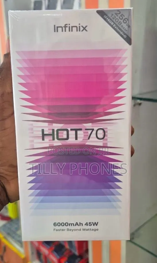 New Infinix Hot 70 256 GB Black