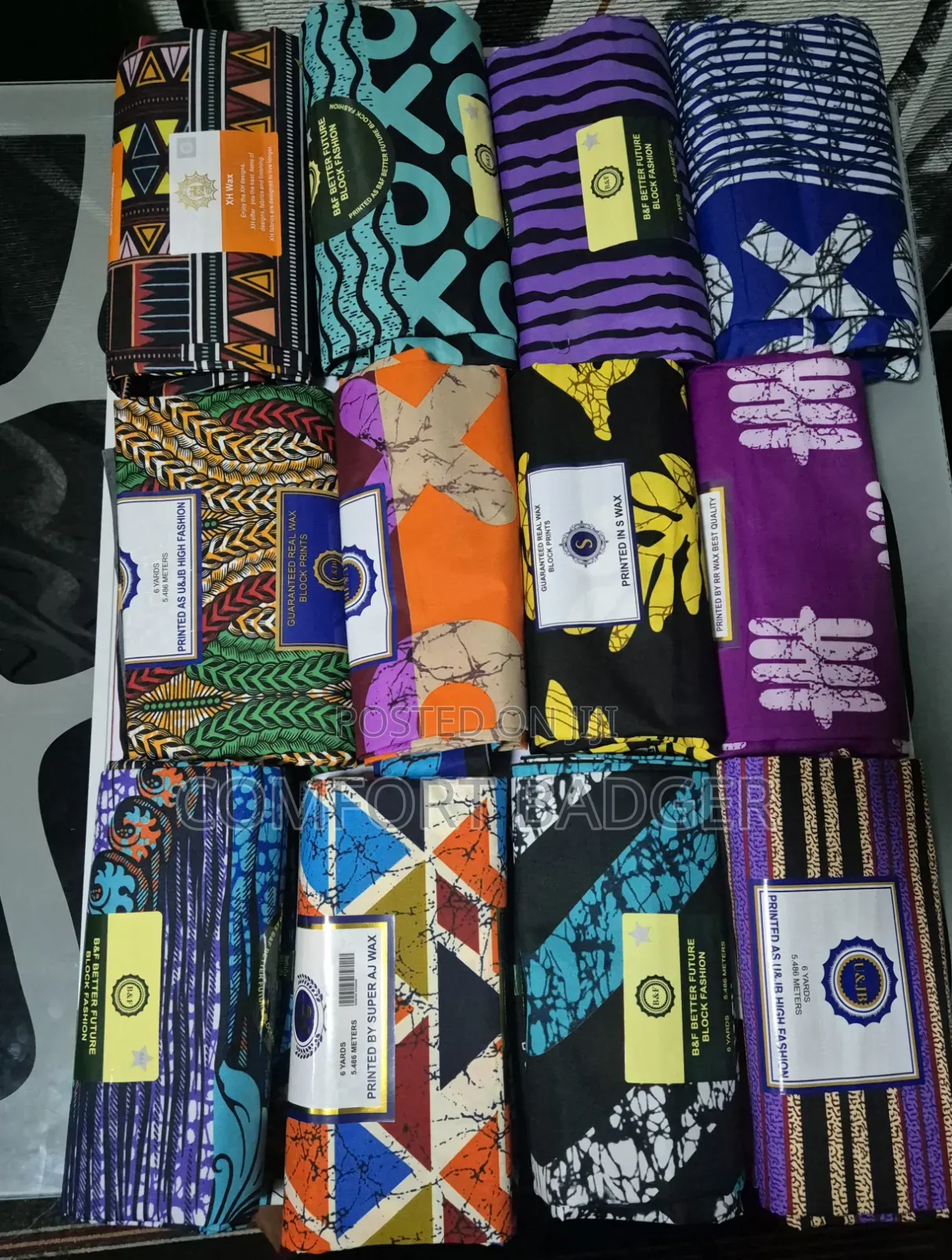 Colourful Small African Prints Available in 6 Yards