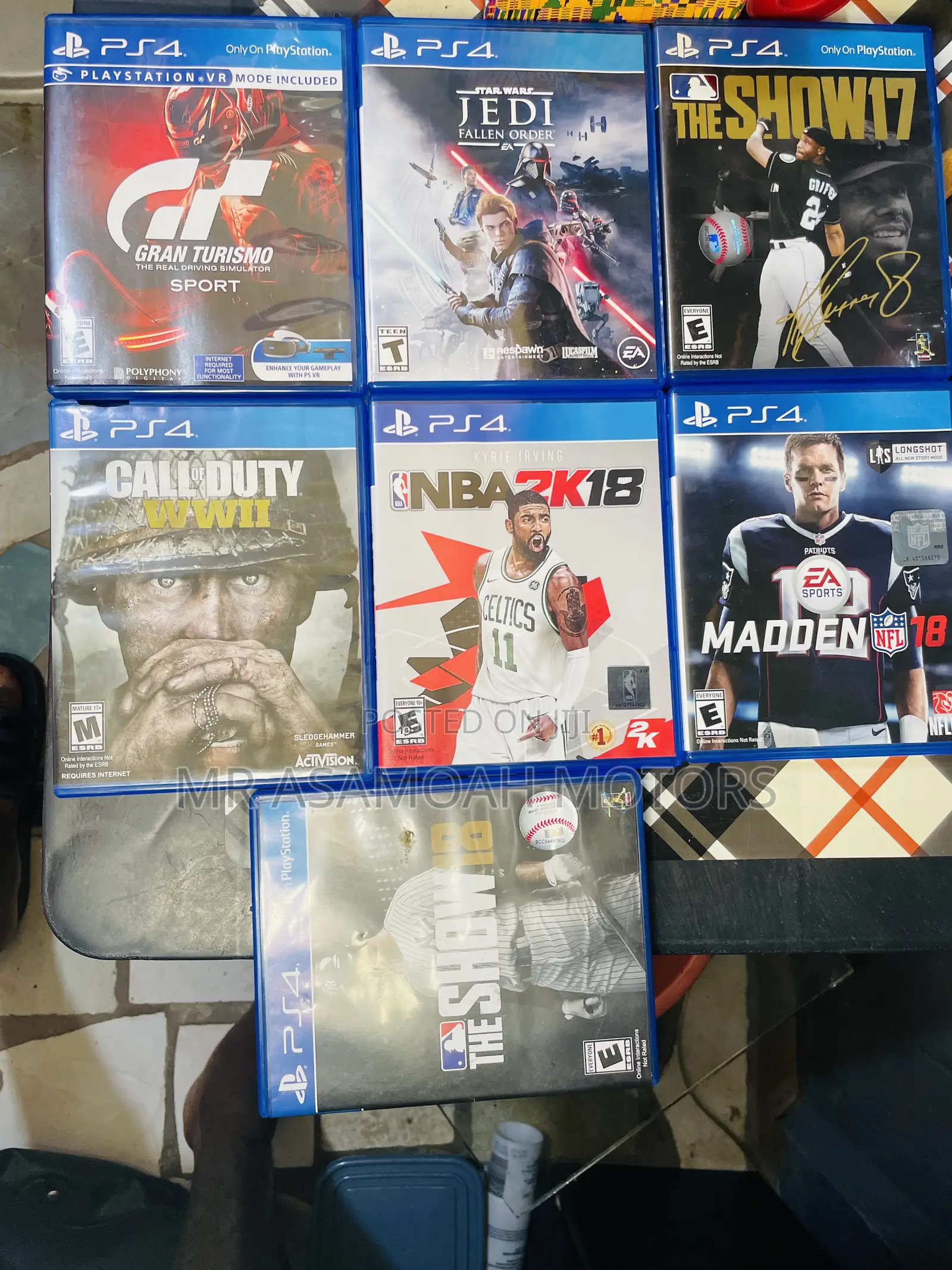 Ps4 Games Very Neat and Clean Includes Star Wars,C.O.D W/2,Gran T.