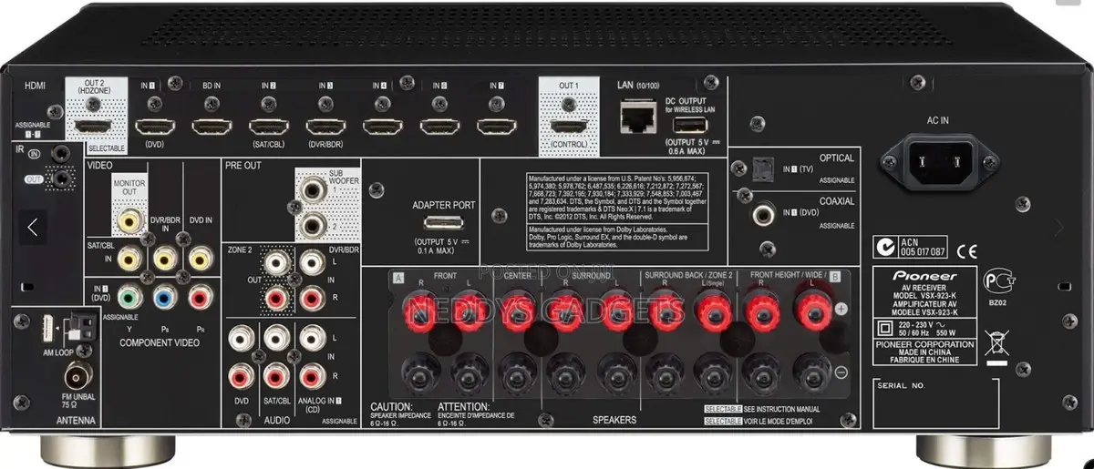 Pioneer VSX-923 7.2- Av Receiver
