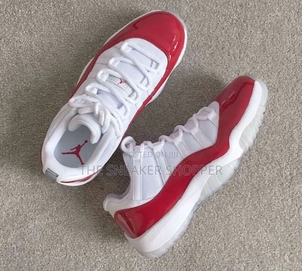Air Jordan 11 Low Red and White