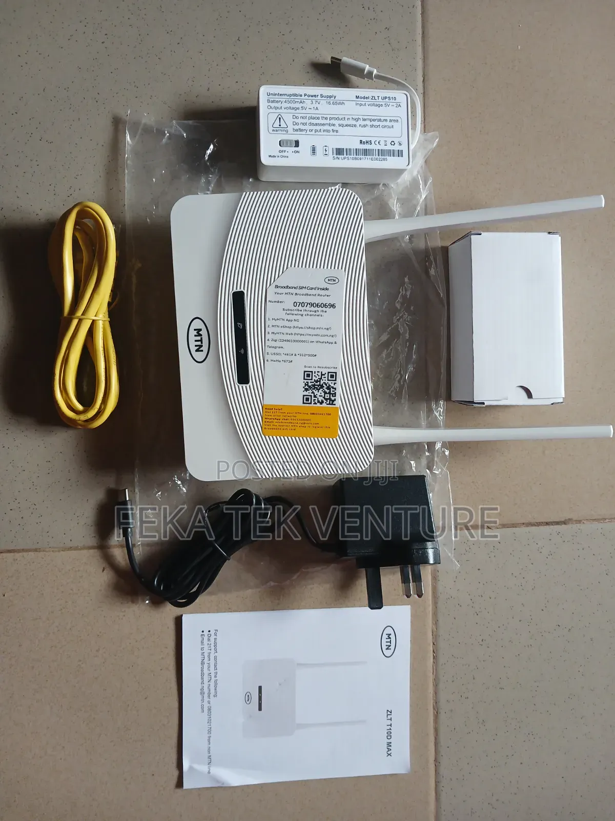 MTN 4g Turbonet Router(Voda,At,Mtn Supported) + Powerbank