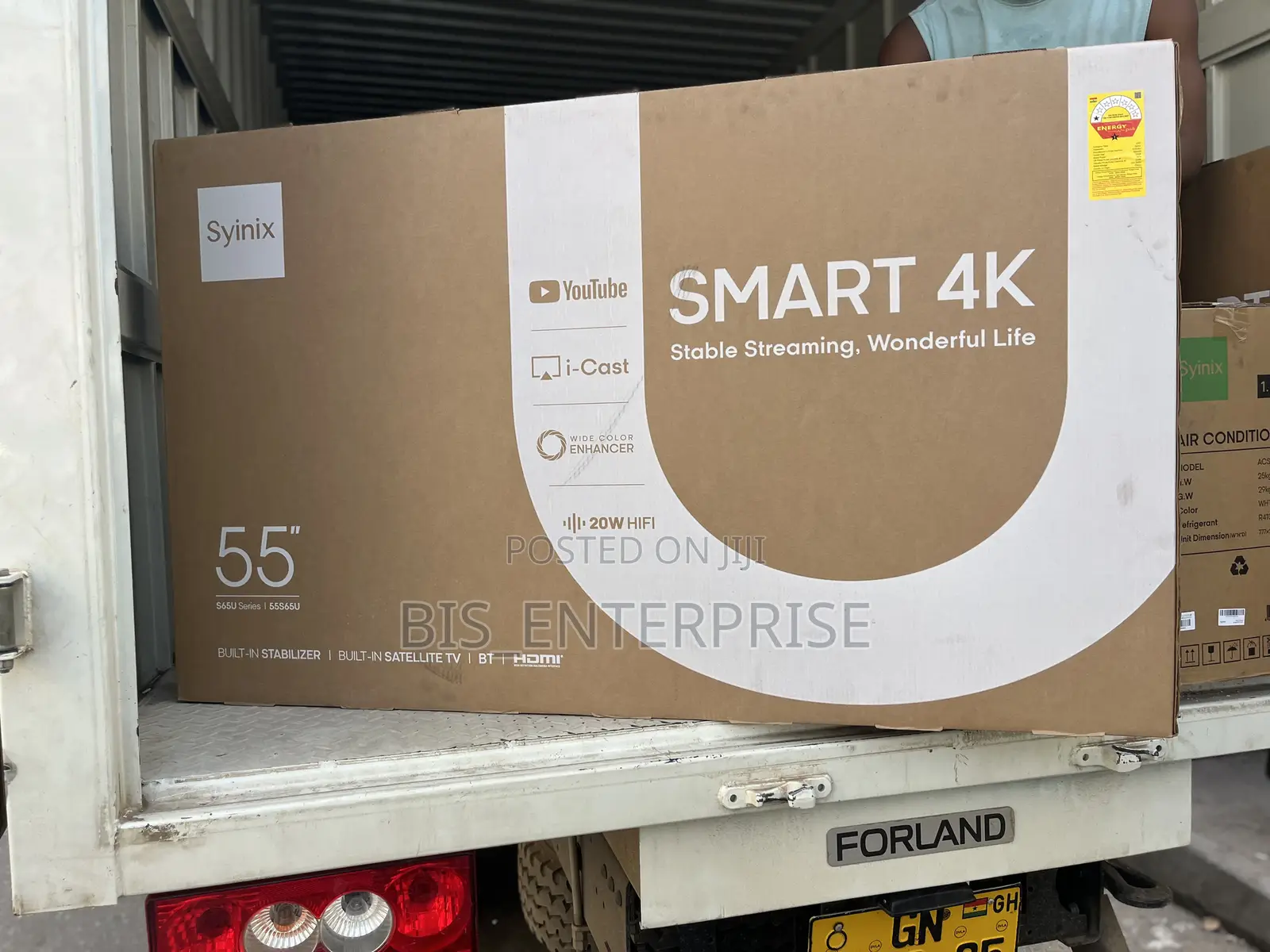 Syinix 55”Smart With I - Cast (Frameless Design )