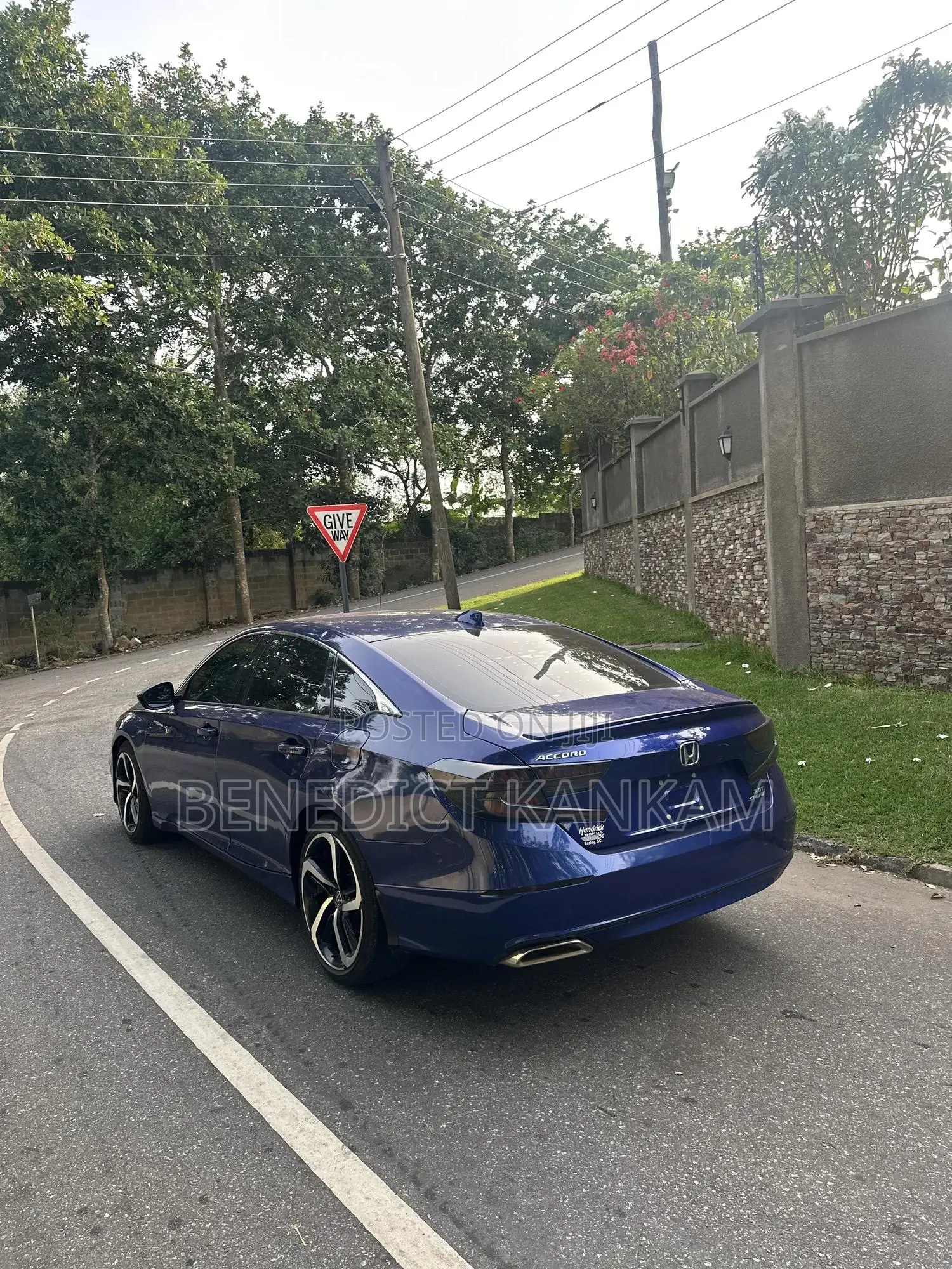 Honda Accord Sport (2.0L 4cyl Turbo 6M) 2019 Blue