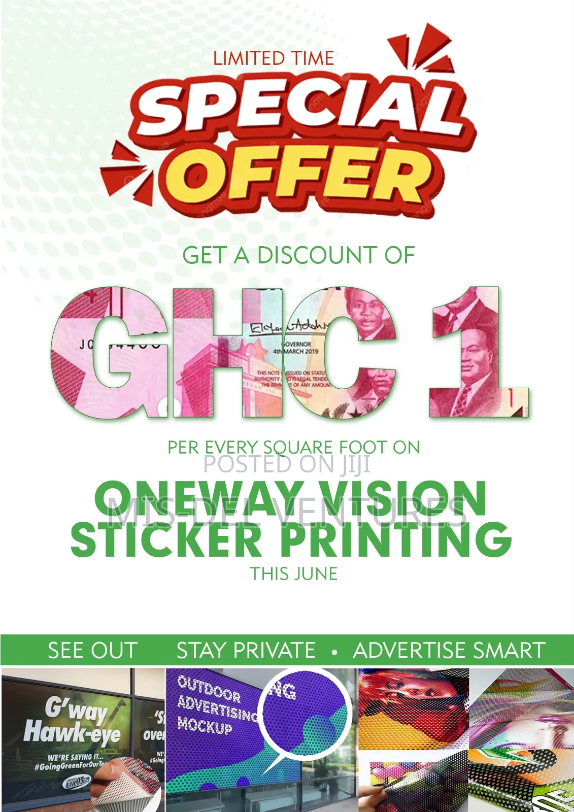 One Way Vision Print Promo