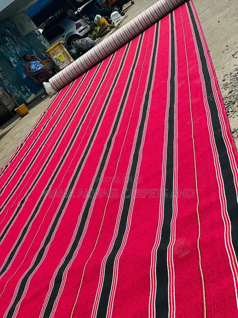 Quality Industrial Red Stripes Carpet