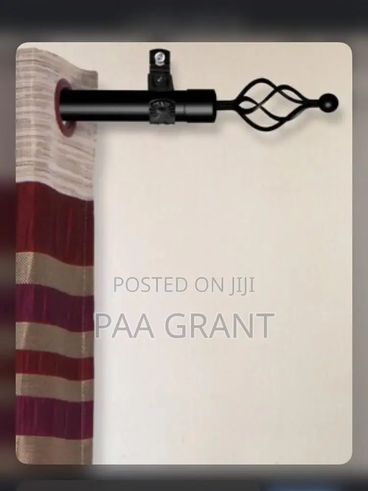 Tough Curtains Rods for Both Living Bedrooms