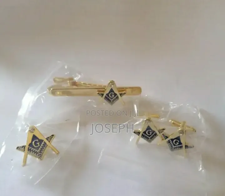 Freemasonry Tie Clip and Brooch