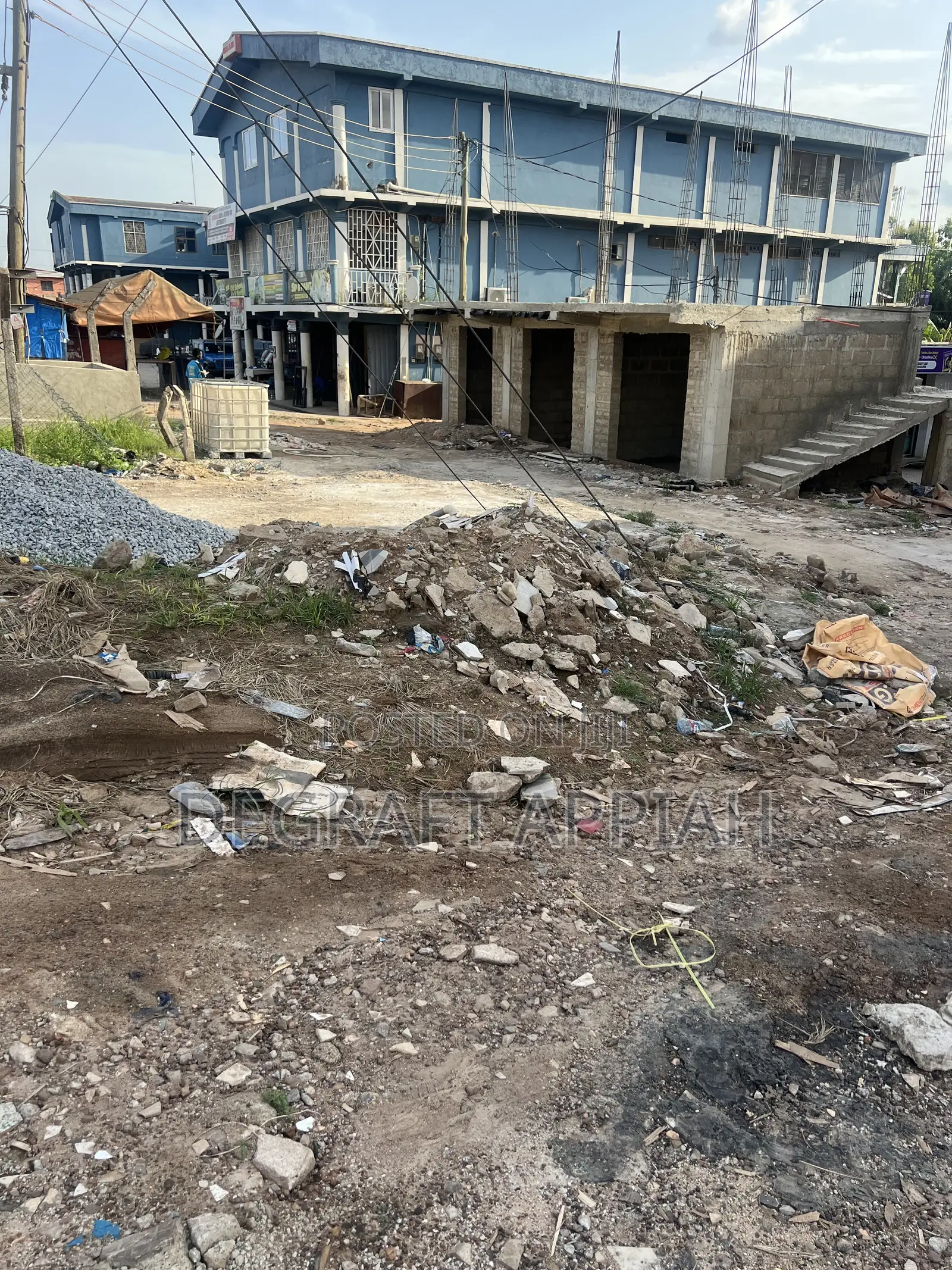 30 Stores On Acre Land (4 Plots) For Sale At Santasi Roundabout
