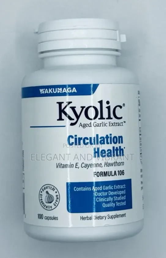 Kyolic Aged Garlic Extract Formula 106 Circulation Health 100 Capsules