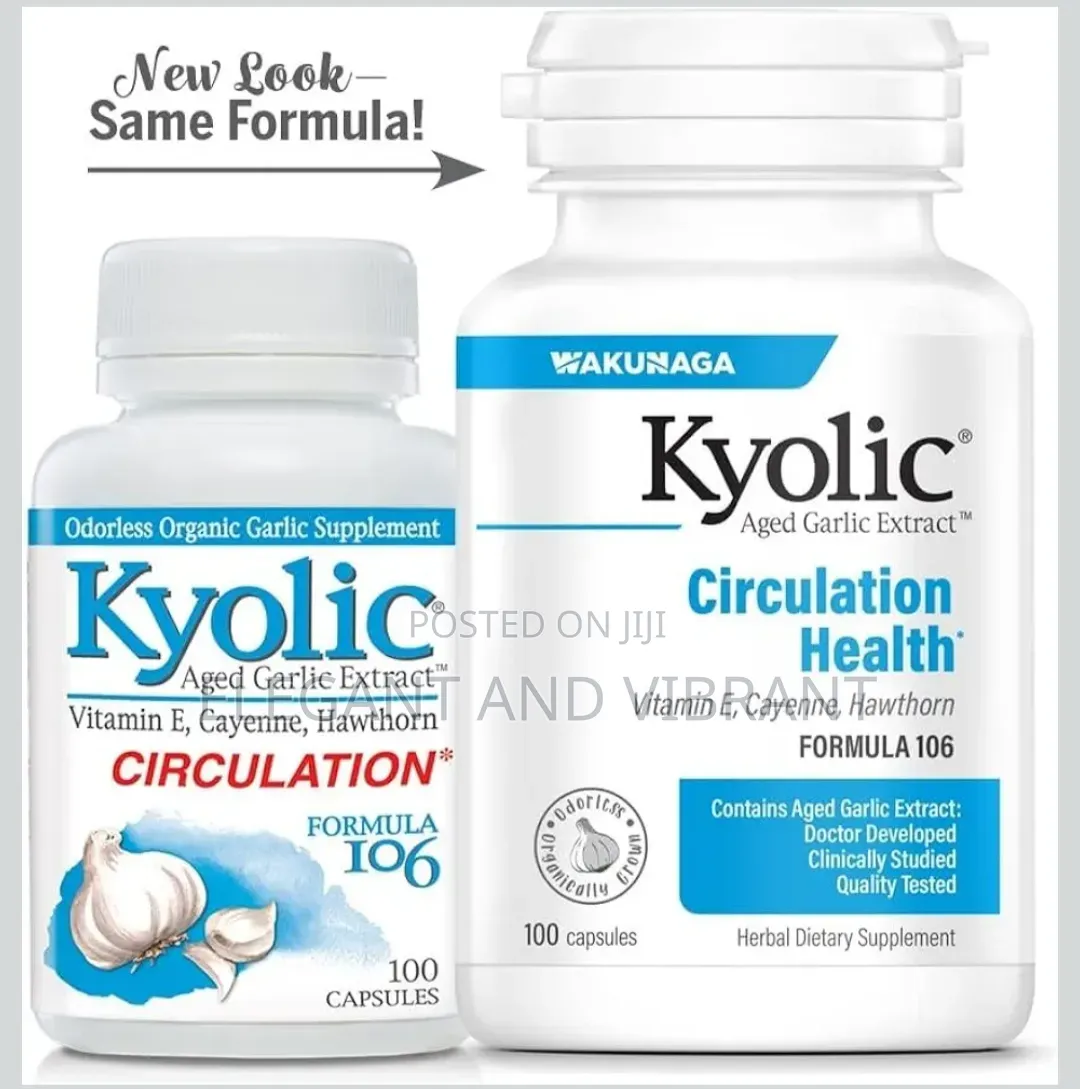 Kyolic Aged Garlic Extract Formula 106 Circulation Health 100 Capsules