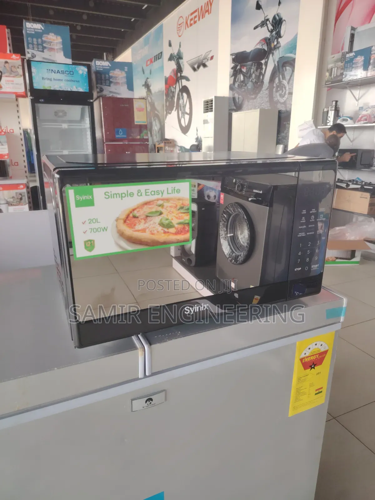 Sleek Smart: Syinix 20l Digital Solo Microwave