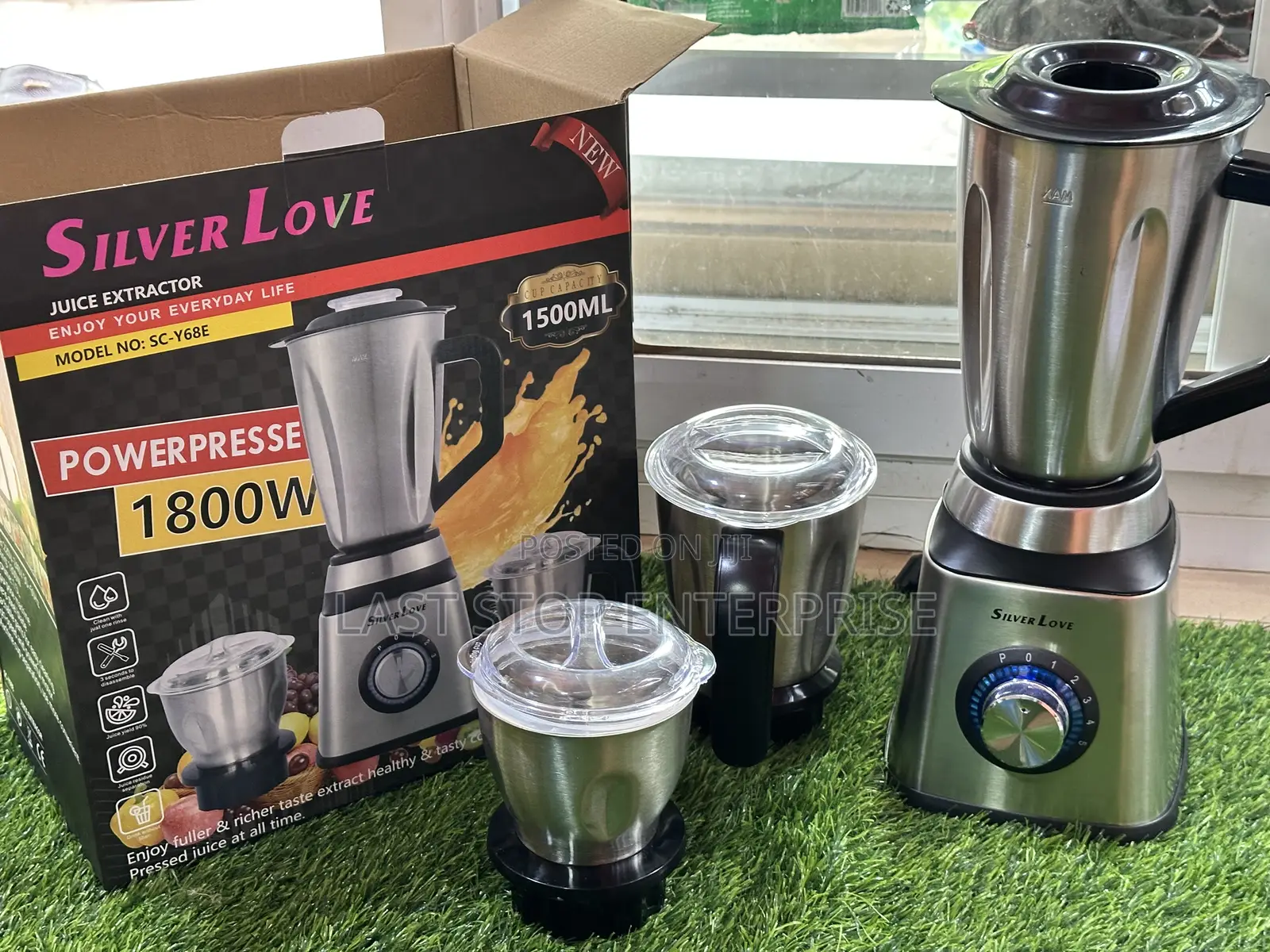 Silver Love Stainless 3 in 1 Blender