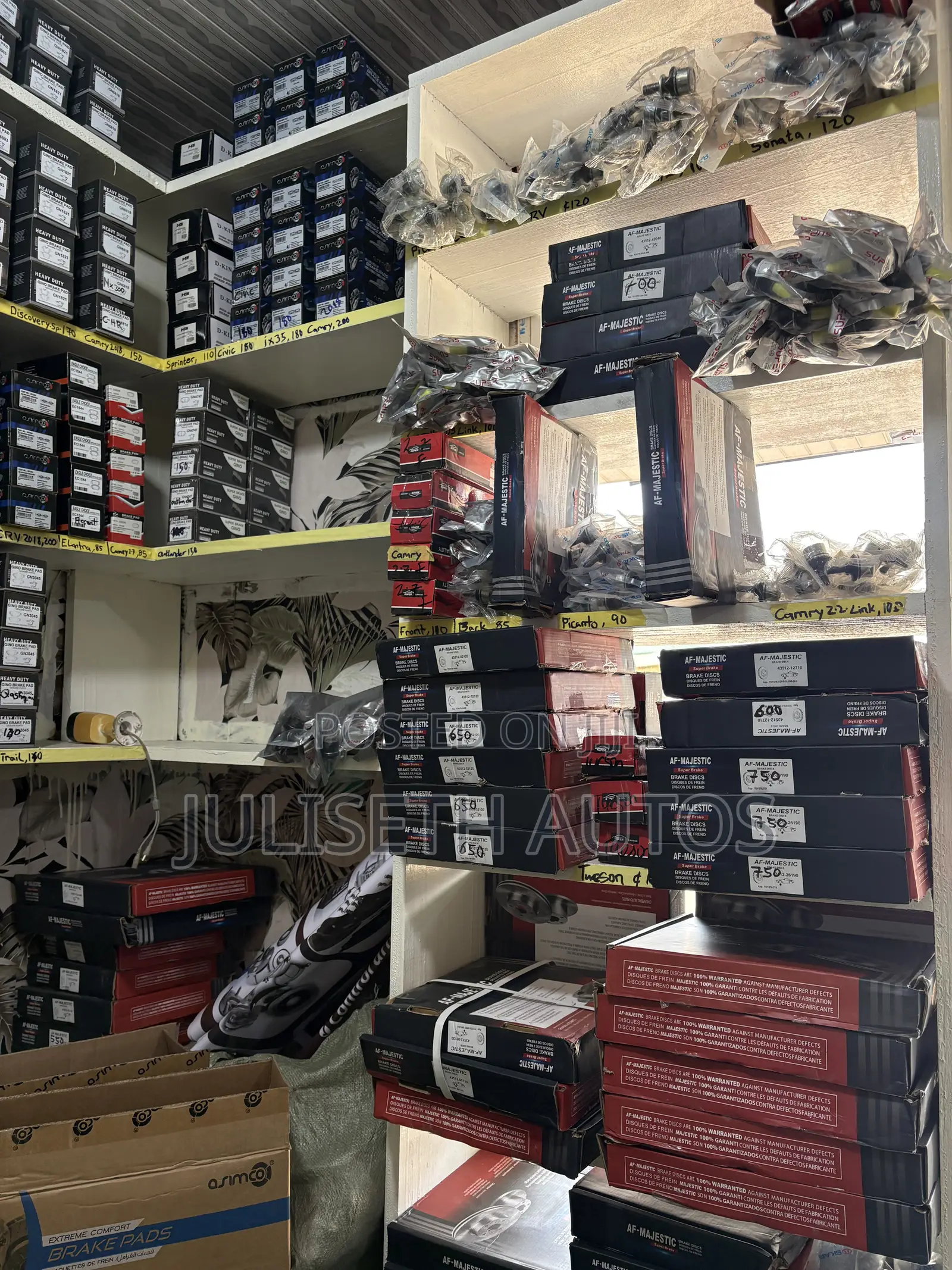 Brake Pads, Discs, Link Bars, Ball Joints, Wheel Hubs