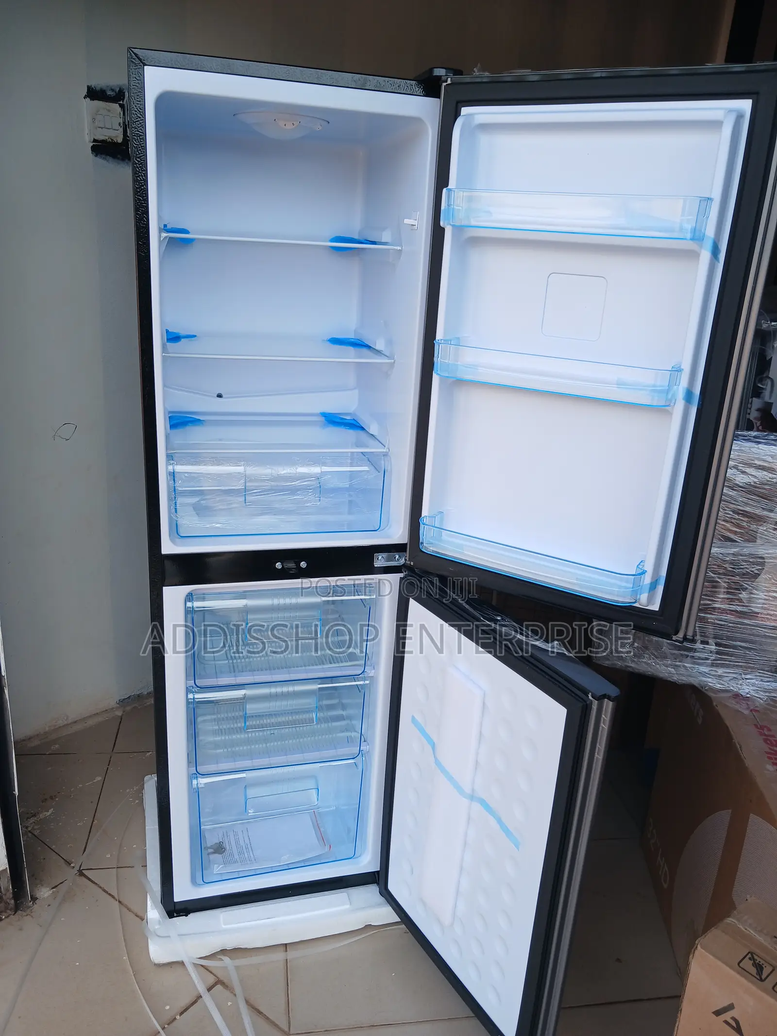 Nasco 158 Liters Bottom Freezer Double Door Refrigerator