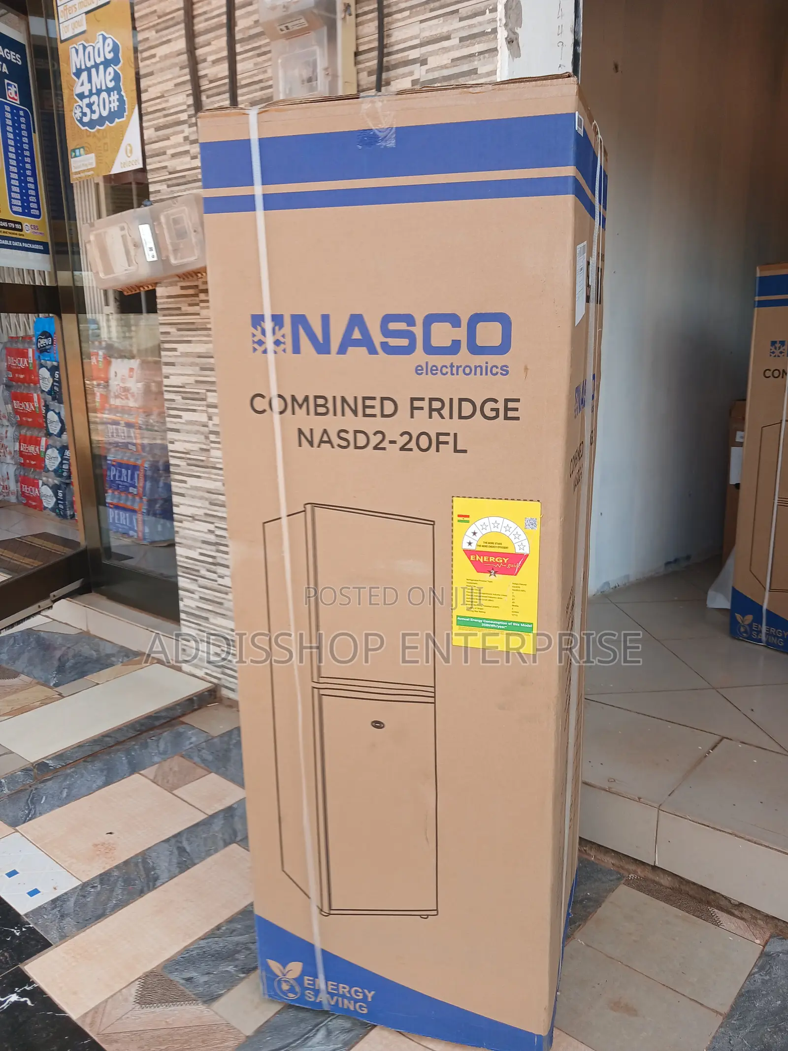 Nasco 158 Liters Bottom Freezer Double Door Refrigerator