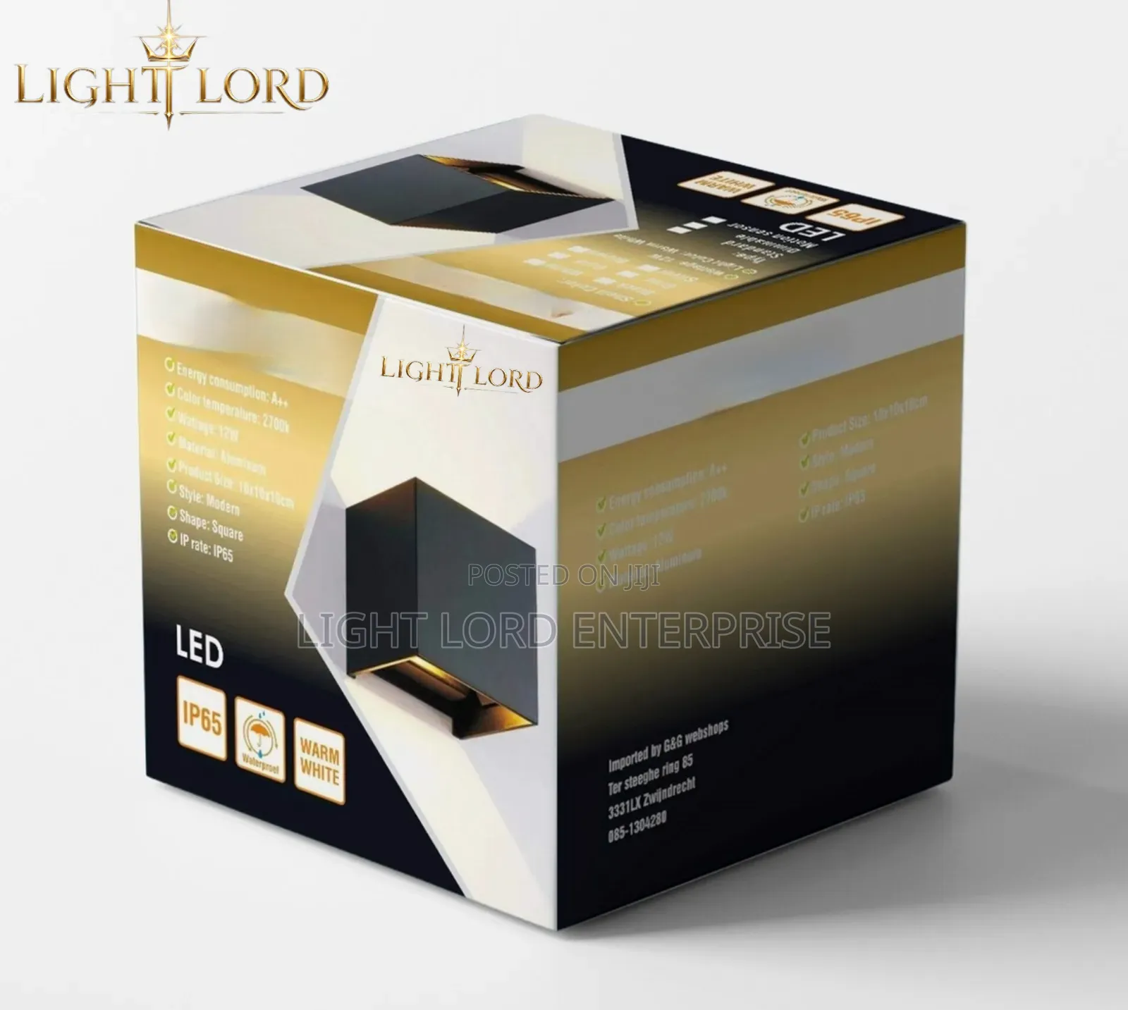 Square Wall Light Warm Color
