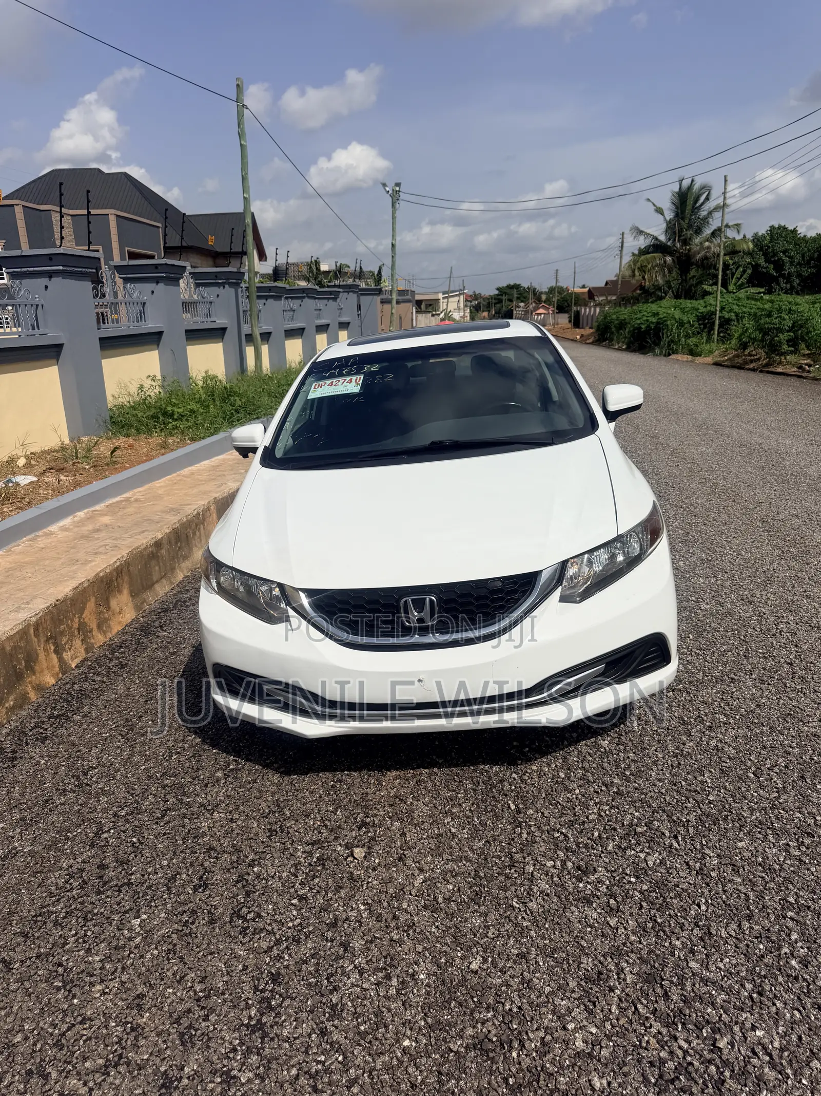Honda Civic EX-L w/Navigation 4dr Sedan (1.8L 4cyl CVT) 2015 White