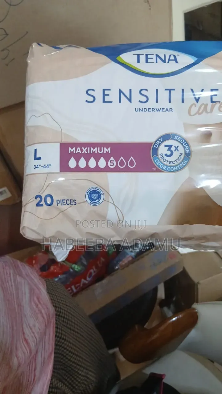 Tena Sensitive. Large And Extra Large