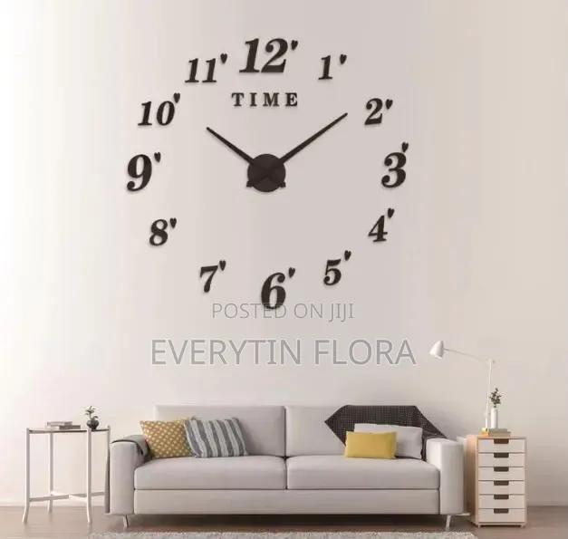Frameless Diy Wall Clock