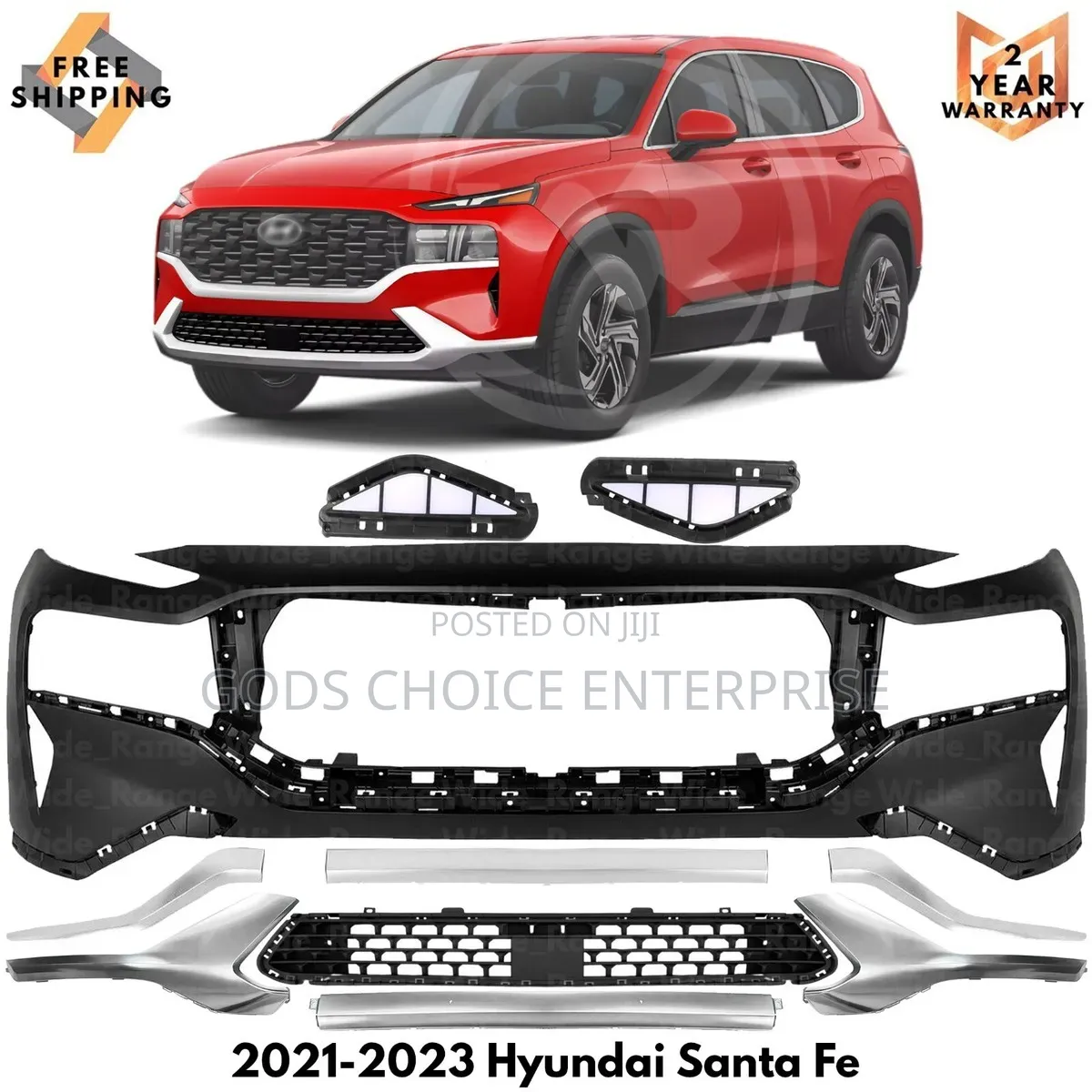 Complete Front Bumper Santafe 2021-2022-2023-2024