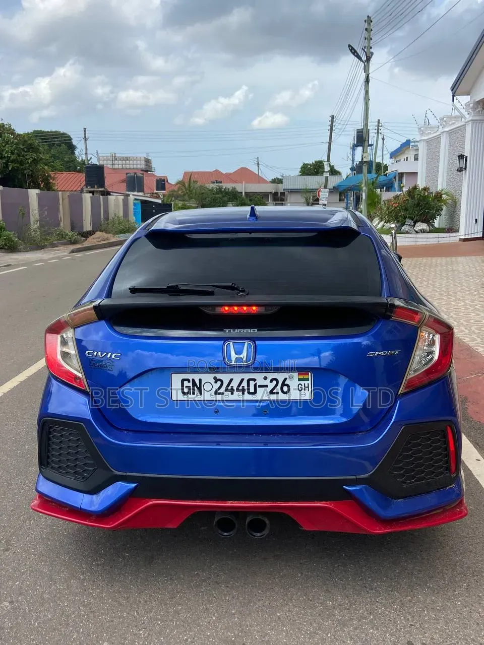 Honda Civic Sport 4dr Hatchback (1.5L 4cyl) 2017 Blue