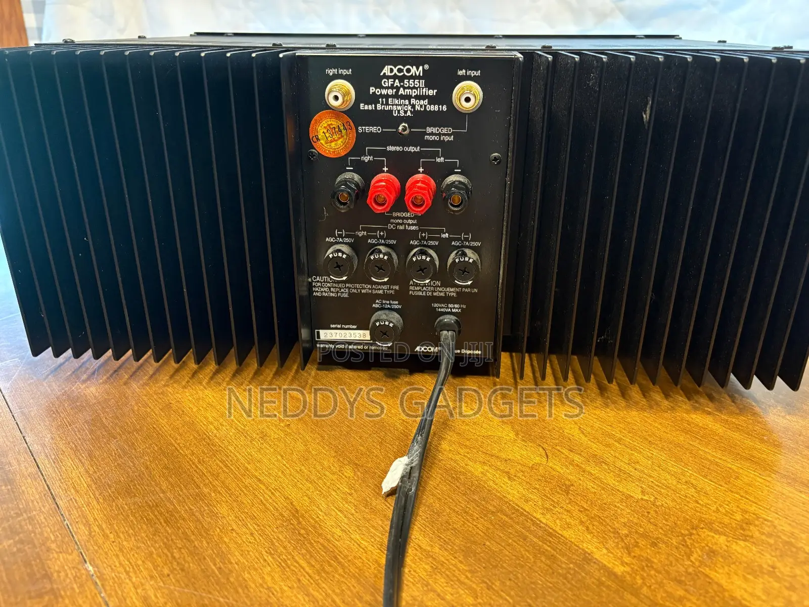 Adcom Gfa-5500 Stereo Power Amp and GTP 450 Preamp