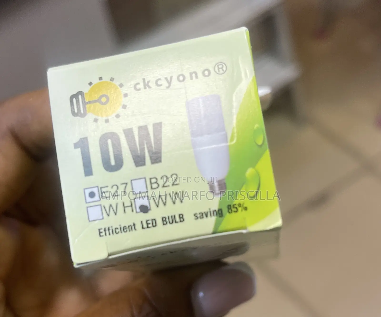 10w White Screw Bulb