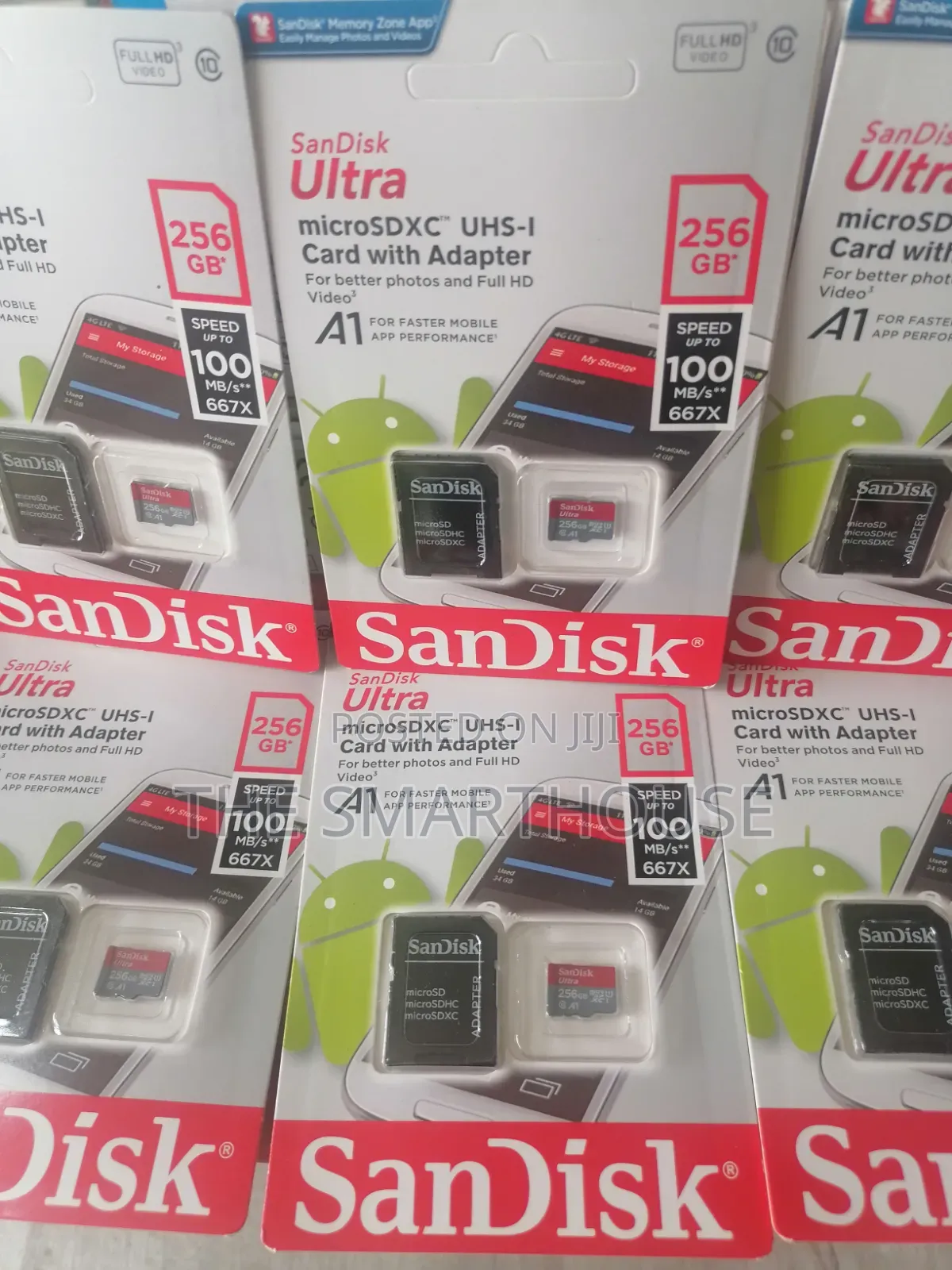 Sandisk Ultra 256gb Microsdxc Memory Card With Adapter