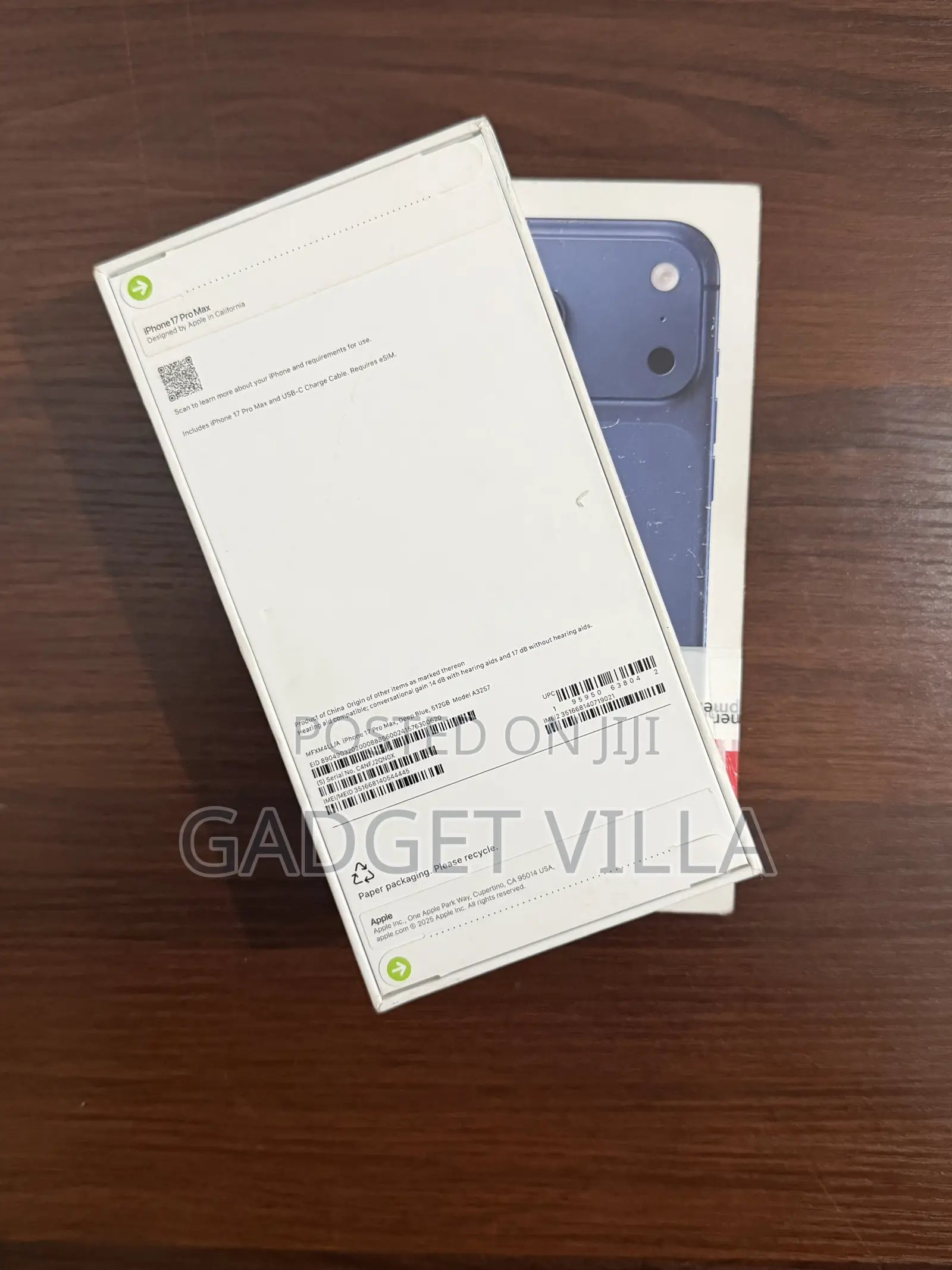 New Apple iPhone 17 Pro Max 512 GB Blue