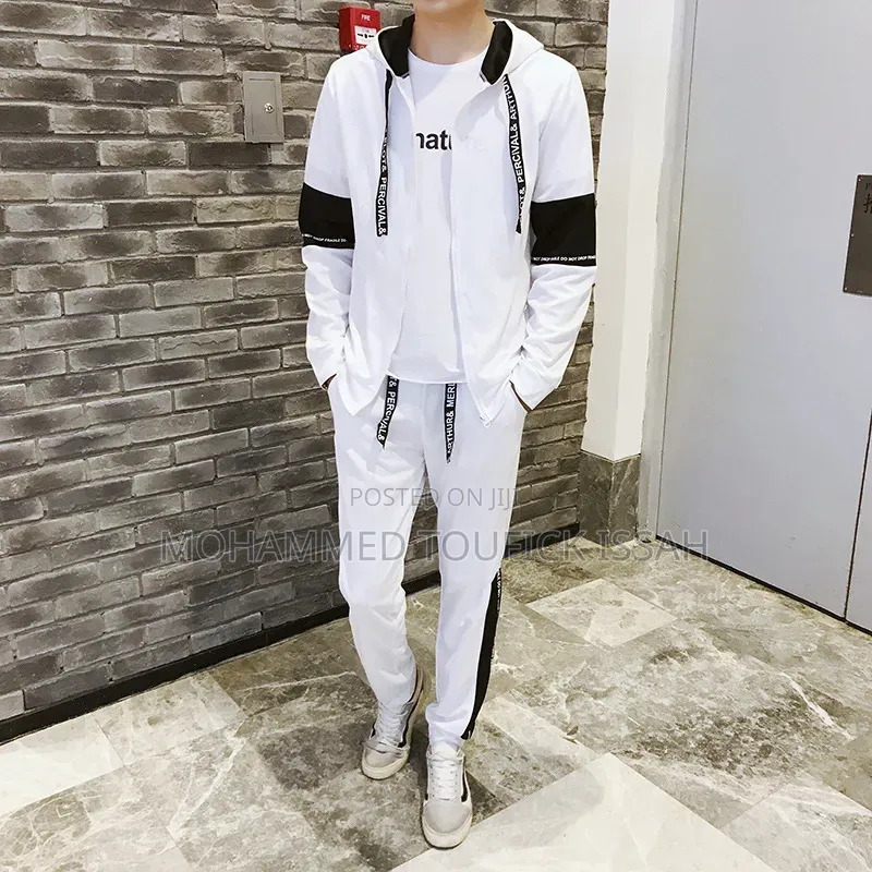 Men and Women Casual Versatile Loose Long-Sleeve T-Shirt Two-Piece Set