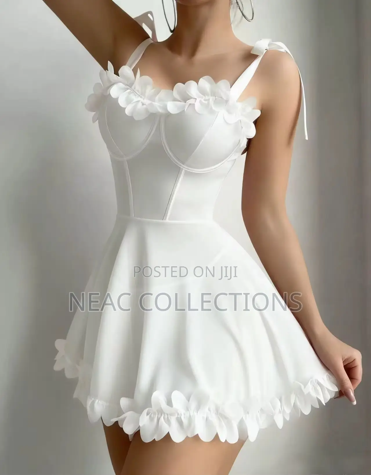 Women’S Flower Edge Comfortable Sleepwear/Night Gown
