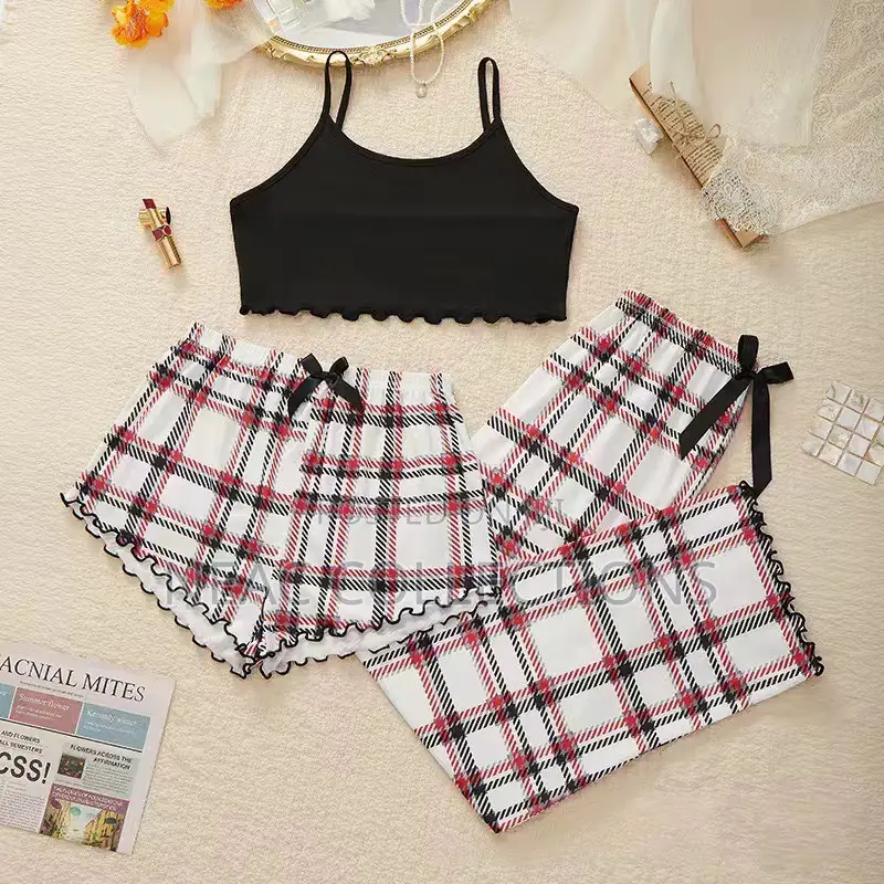 Three Piece Set Women’S Nightwear