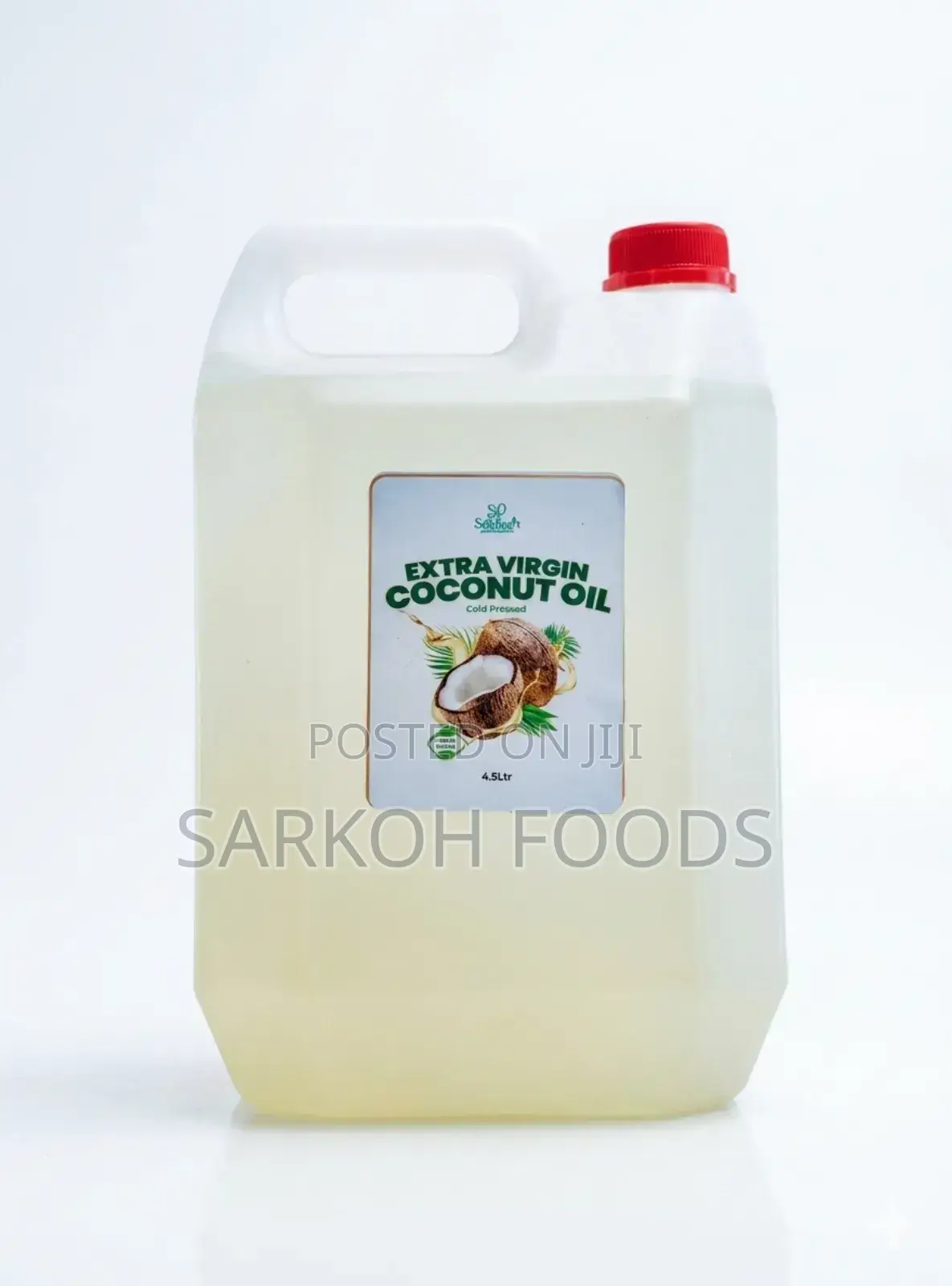 Extra Virgin Coconut Oil(Cold Pressed) 4.5 Liters
