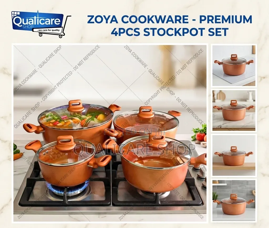 Cookware - Zoya 4pcs Stockpot Set