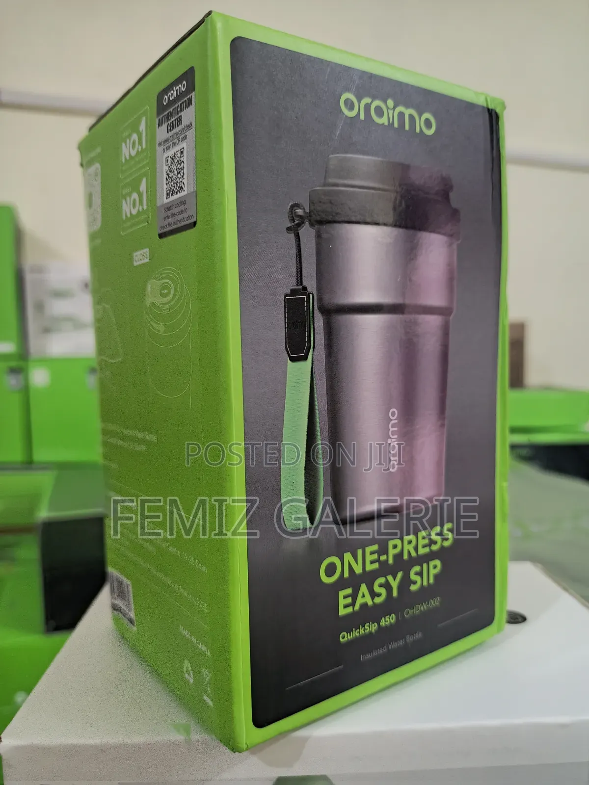 Oraimo Quicksip 450 Temperature-Lock Leakproof Insulated Water Bottle